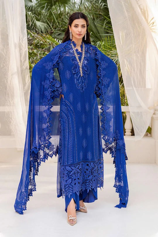 D03- Embroidered Chiffon Unstitched - Maria.B