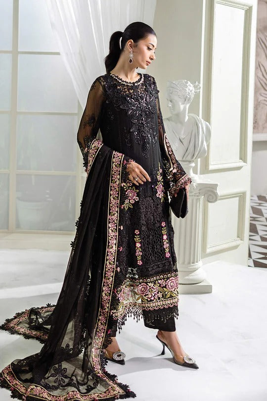 D04- Embroidered Chiffon Unstitched - Maria.B