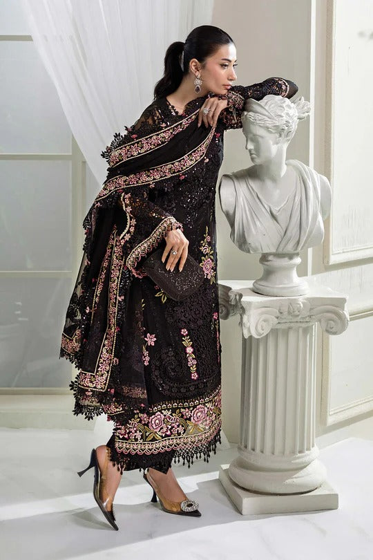 D04- Embroidered Chiffon Unstitched - Maria.B