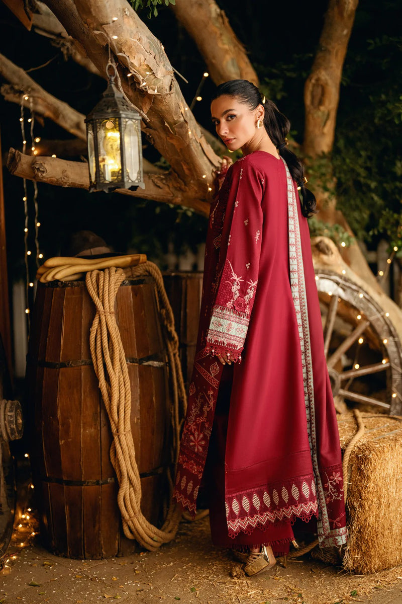 FNS - 5B - Serenity Embroidered & Pure Woolen Shawl - Florent