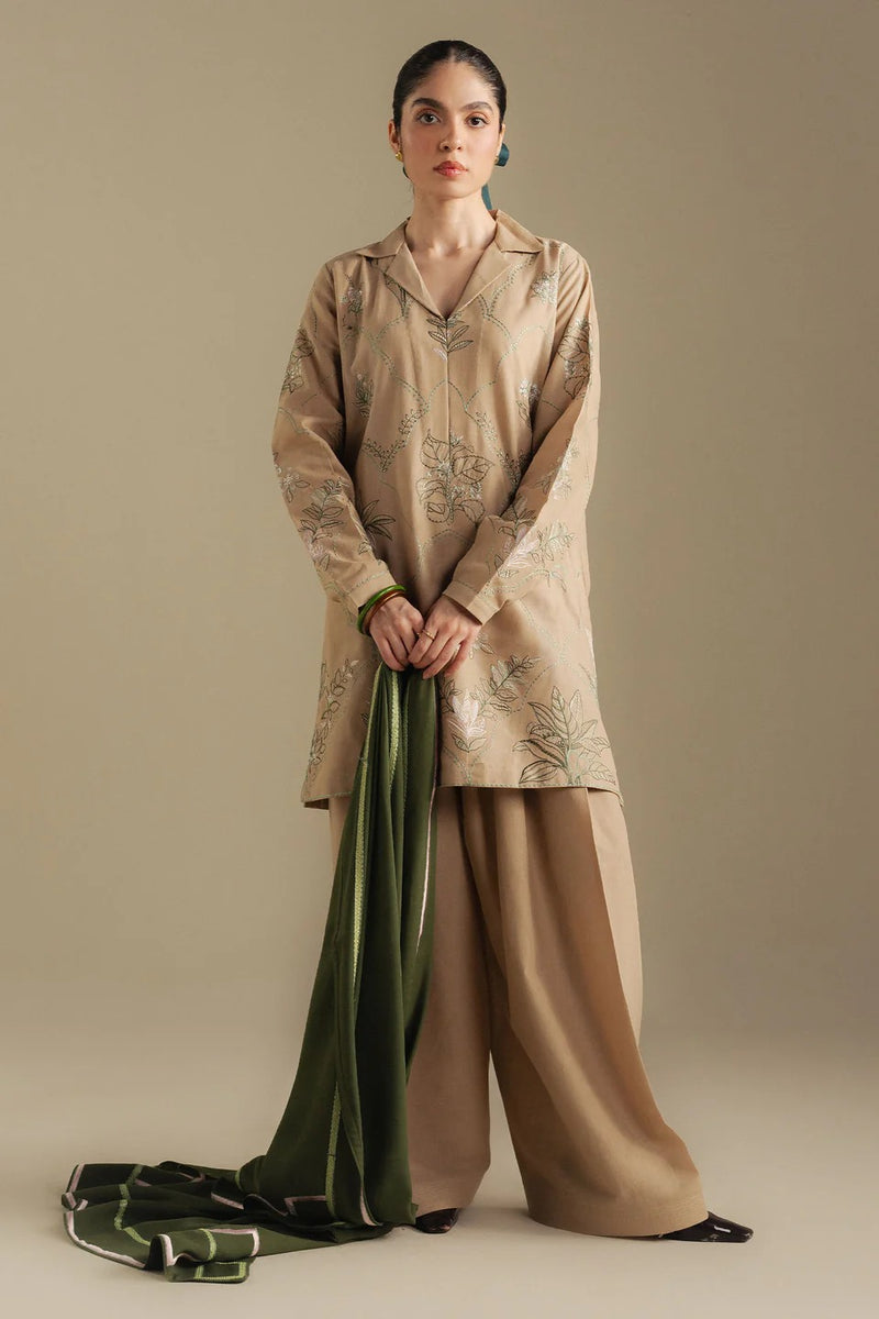 1A-Amber - Coco Winter Unstitched - Zara Shahjahan