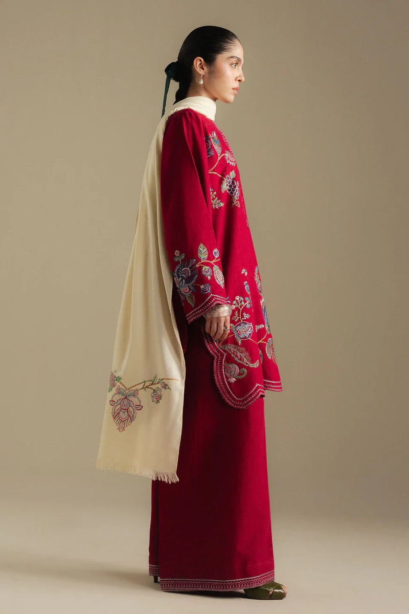 3B-Berry - Coco Winter Unstitched - Zara Shahjahan
