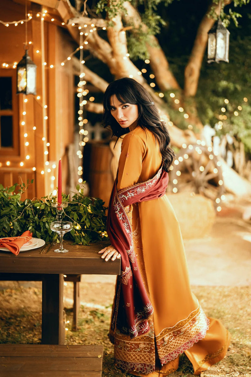 FNS - 1B - Serenity Embroidered & Pure Woolen Shawl - Florent