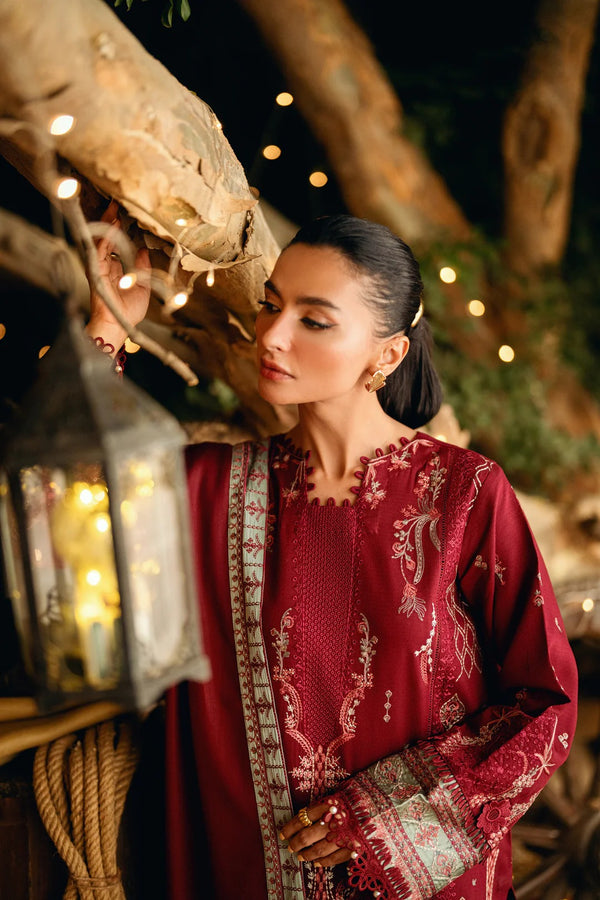 FNS - 5B - Serenity Embroidered & Pure Woolen Shawl - Florent