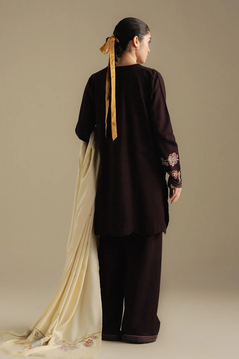 3A-Berry - Coco Winter Unstitched - Zara Shahjahan