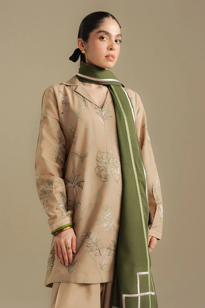 1A-Amber - Coco Winter Unstitched - Zara Shahjahan