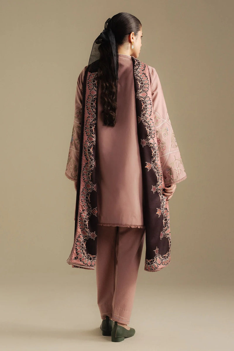 4A-Coral - Coco Winter Unstitched - Zara Shahjahan