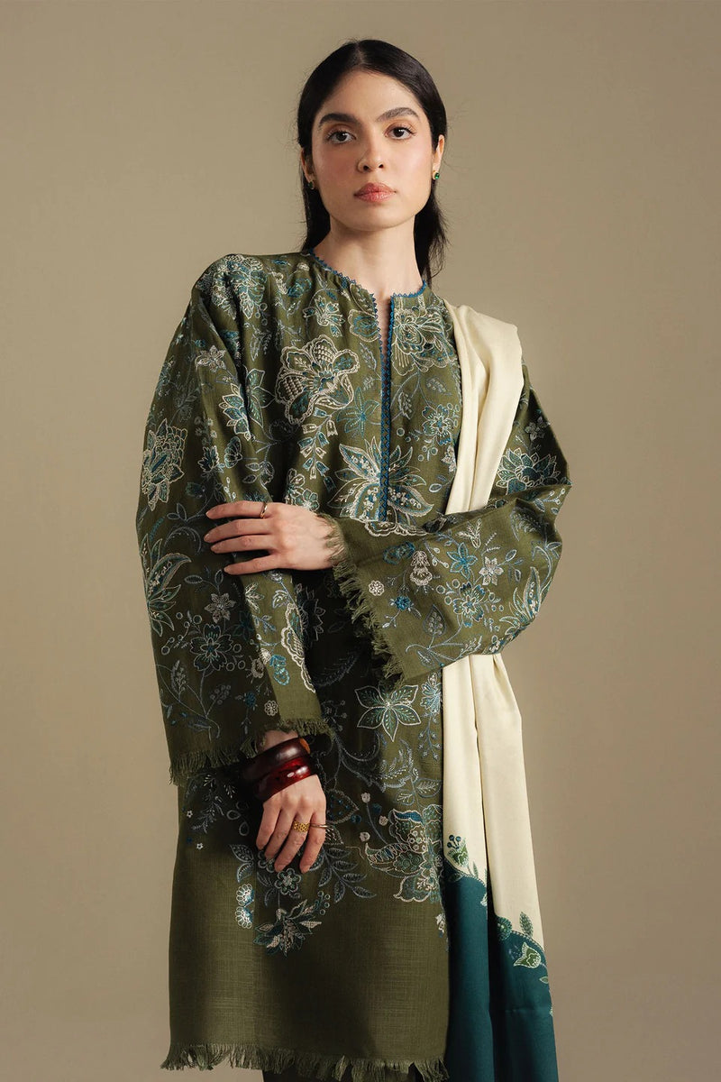 2A-Mist - Coco Winter Unstitched - Zara Shahjahan