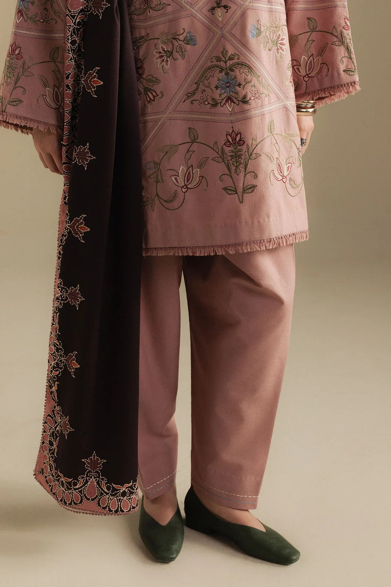 4A-Coral - Coco Winter Unstitched - Zara Shahjahan