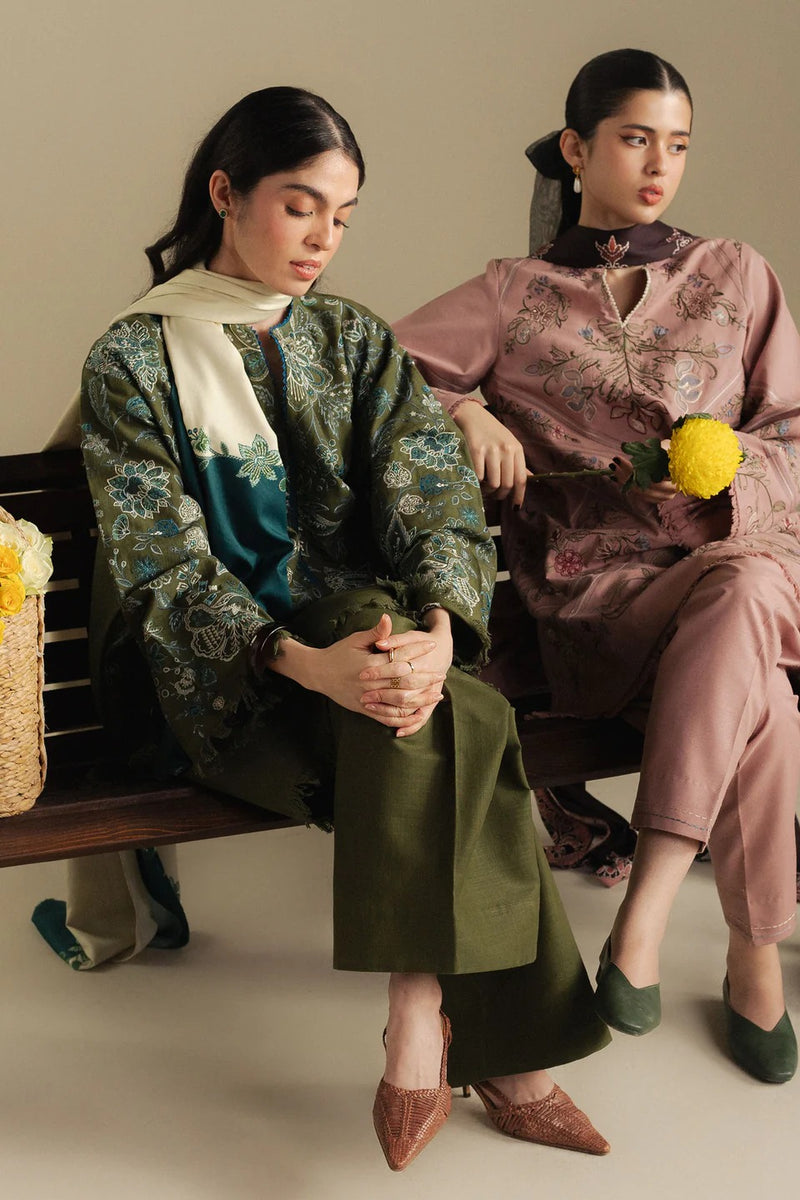 2A-Mist - Coco Winter Unstitched - Zara Shahjahan