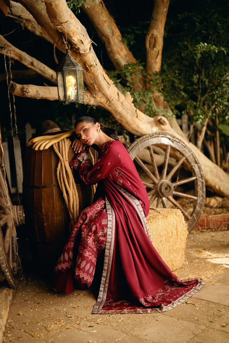 FNS - 5B - Serenity Embroidered & Pure Woolen Shawl - Florent