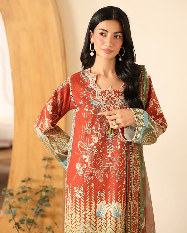 RNZ07B 3Naveen - Pareesa Printed Cambric - Roheenaz