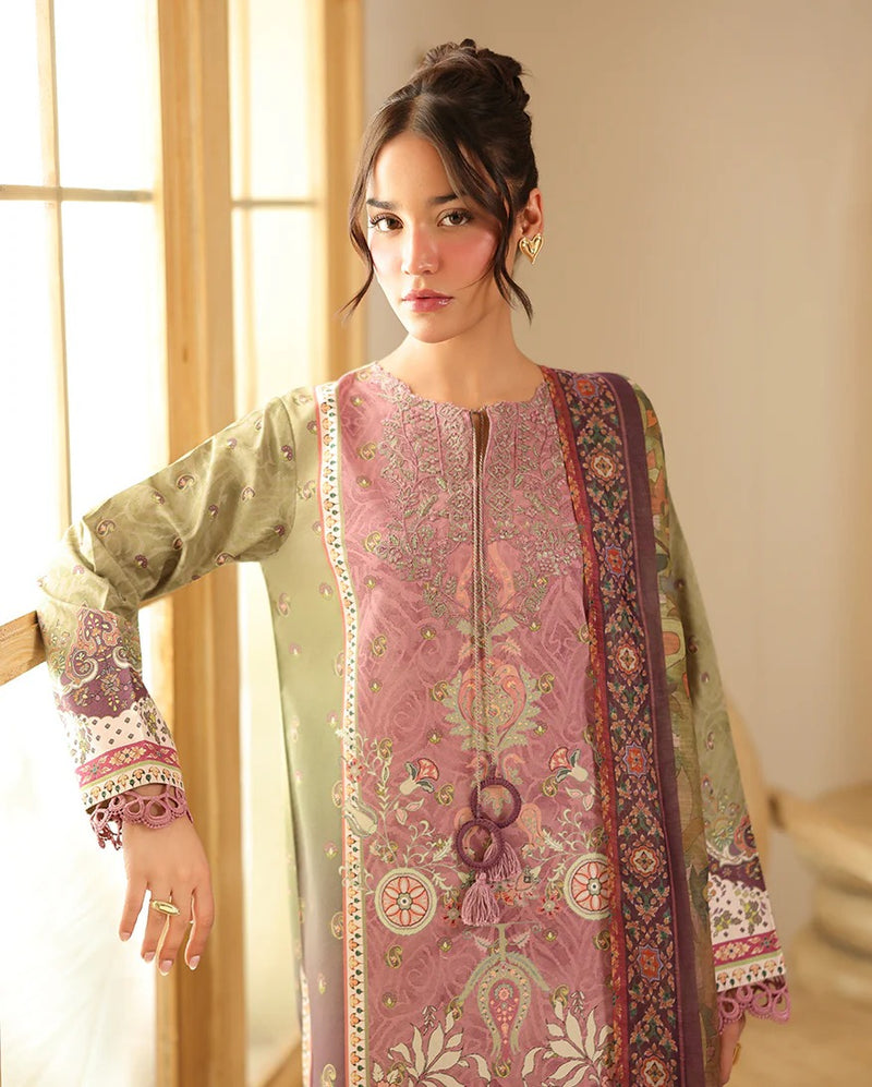 RNZ02A Ruhaab - Pareesa Printed Cambric - Roheenaz