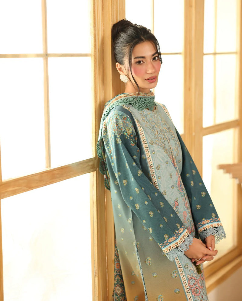 RNZ02B Shafia - Pareesa Printed Cambric - Roheenaz