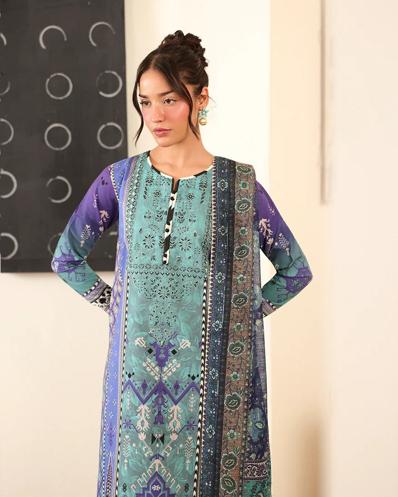 RNZ05B Fabeha - Pareesa Printed Cambric - Roheenaz