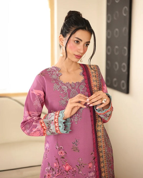 RNZ01B Nabeeha - Pareesa Printed Cambric - Roheenaz