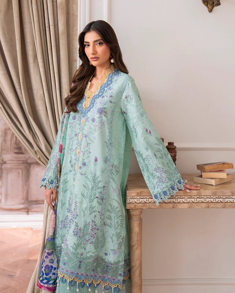 Avira 7A - Aezel Embroidered Cambric - Roheenaz