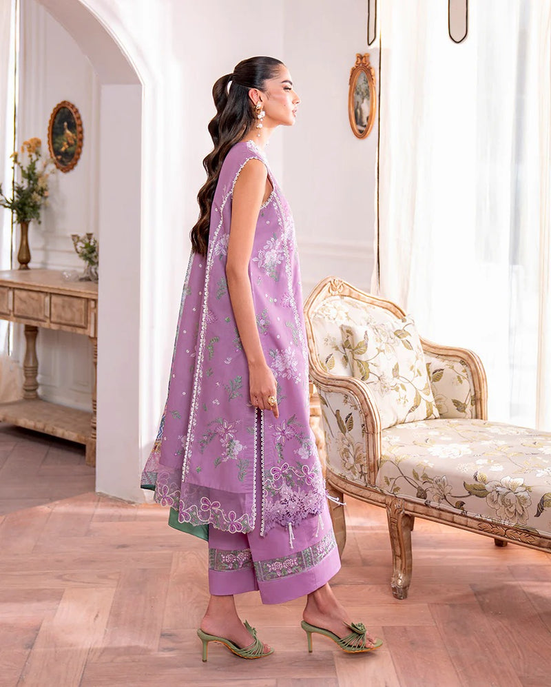 Laila 4A - Aezel Embroidered Cambric - Roheenaz