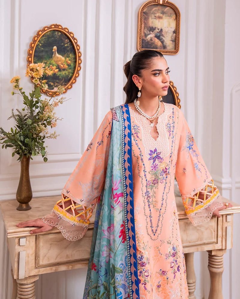 Amal  2A - Aezel Embroidered Cambric - Roheenaz