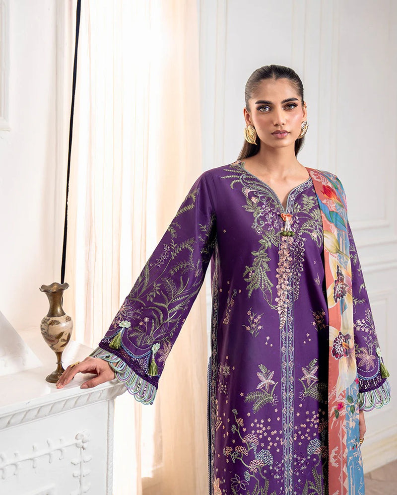 Emaan 1B - Aezel Embroidered Cambric - Roheenaz