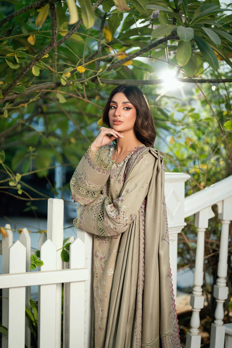 FNS - 7A - Serenity Embroidered & Pure Woolen Shawl - Florent