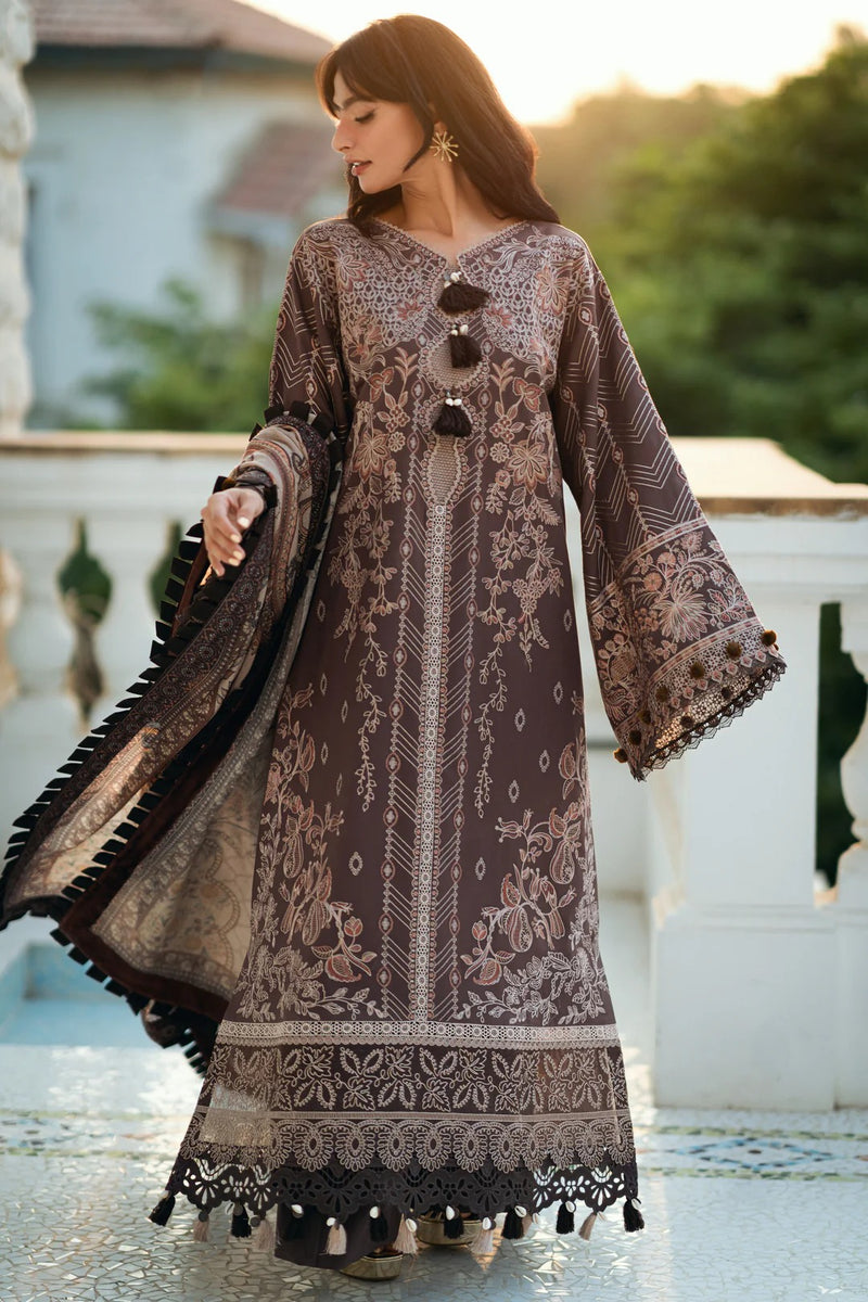 FNS - 3B - Serenity Embroidered & Pure Woolen Shawl - Florent