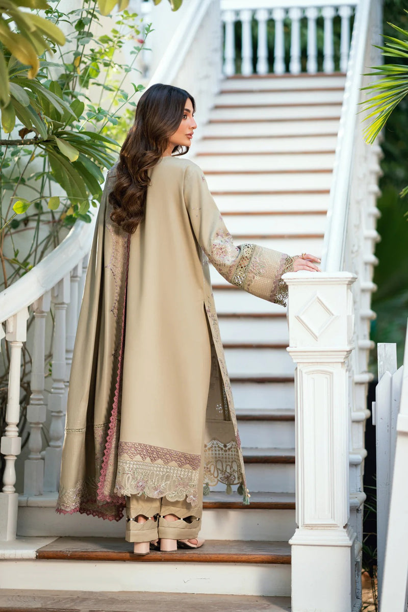 FNS - 7A - Serenity Embroidered & Pure Woolen Shawl - Florent