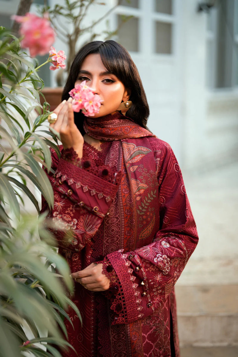 FNS - 3A - Serenity Embroidered & Pure Woolen Shawl - Florent