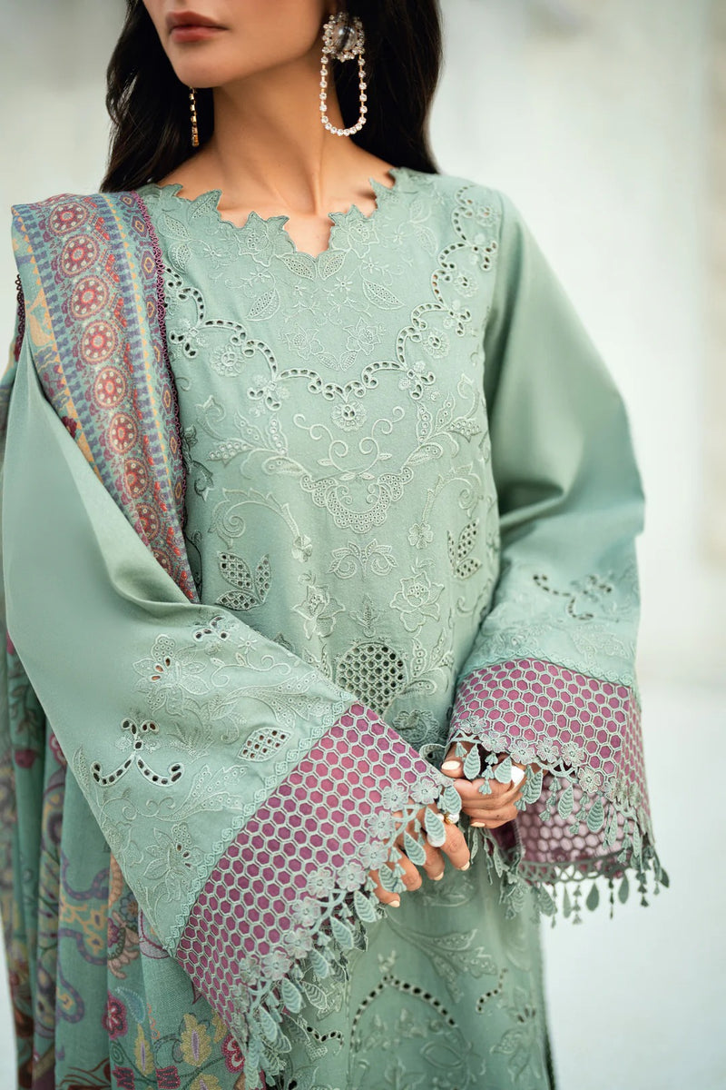 FNS - 8A - Serenity Embroidered & Pure Woolen Shawl - Florent