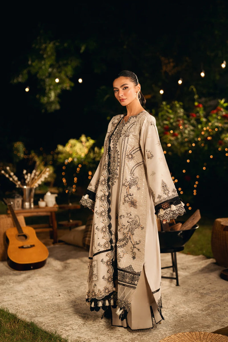 FNS - 2B - Serenity Embroidered & Pure Woolen Shawl - Florent