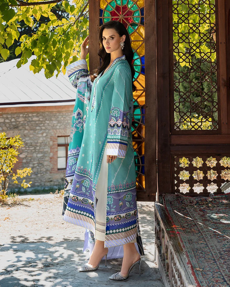 Lunar Dew - Nirvana Printed Silk - Mushq Hemline