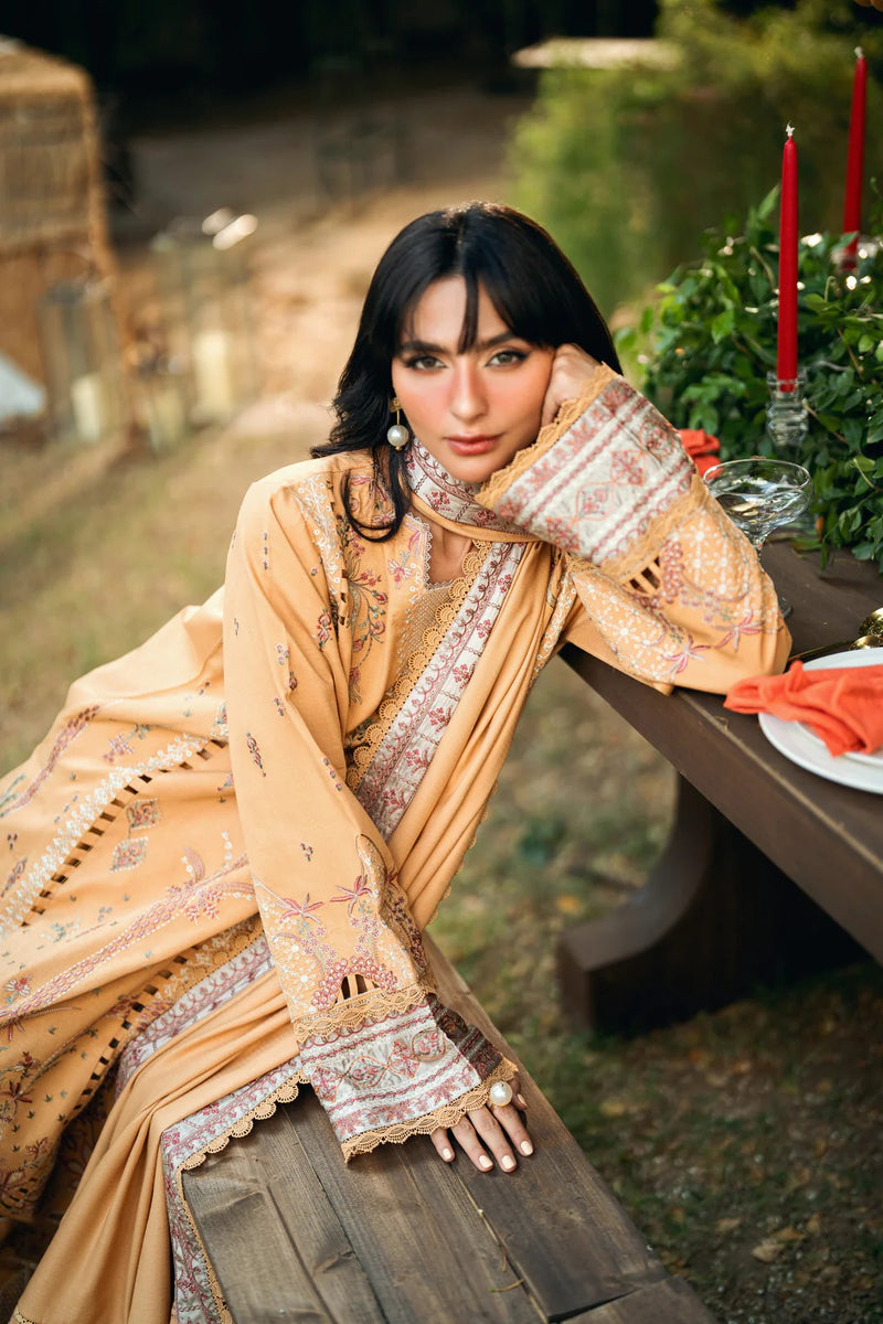 FNS - 5A - Serenity Embroidered & Pure Woolen Shawl - Florent