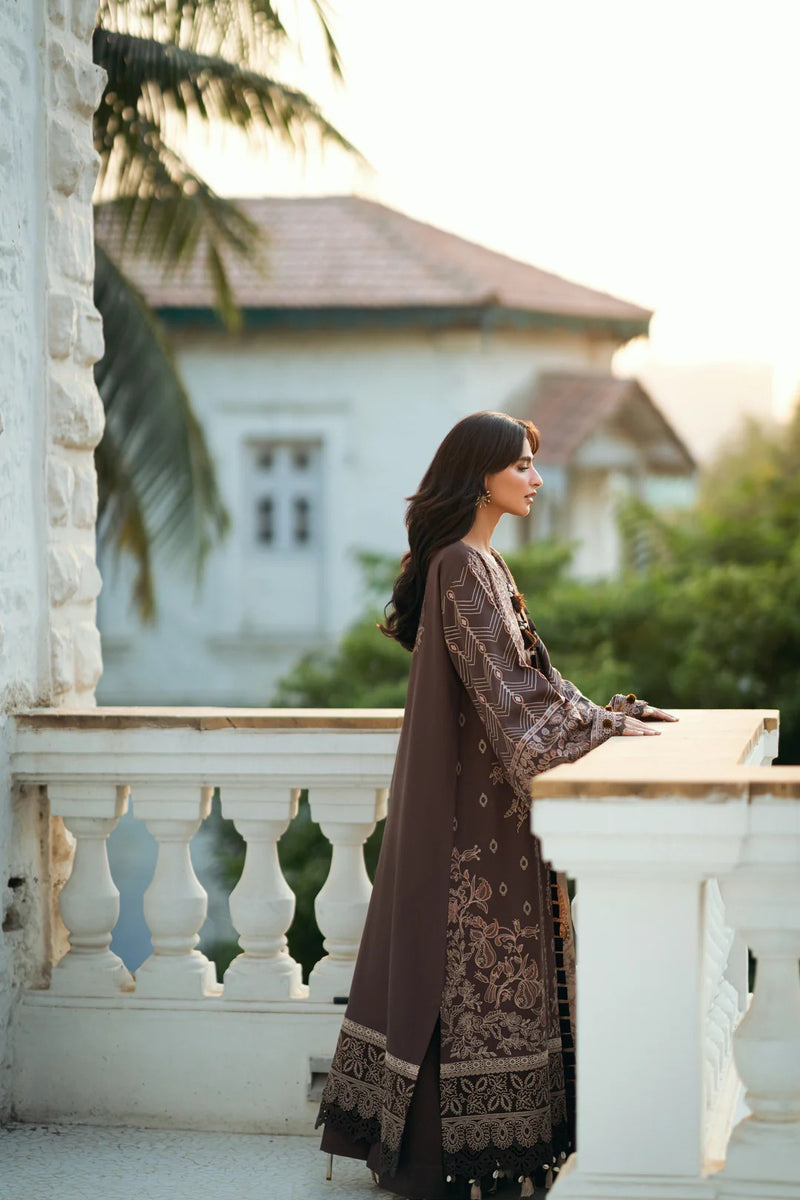 FNS - 3B - Serenity Embroidered & Pure Woolen Shawl - Florent