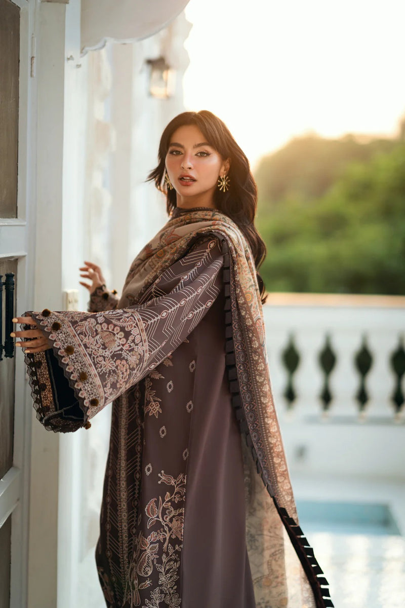 FNS - 3B - Serenity Embroidered & Pure Woolen Shawl - Florent