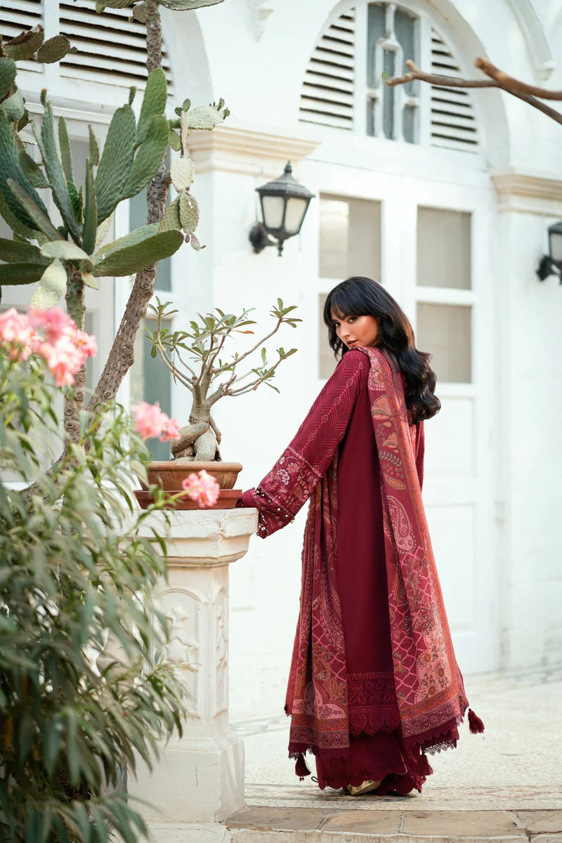 FNS - 3A - Serenity Embroidered & Pure Woolen Shawl - Florent