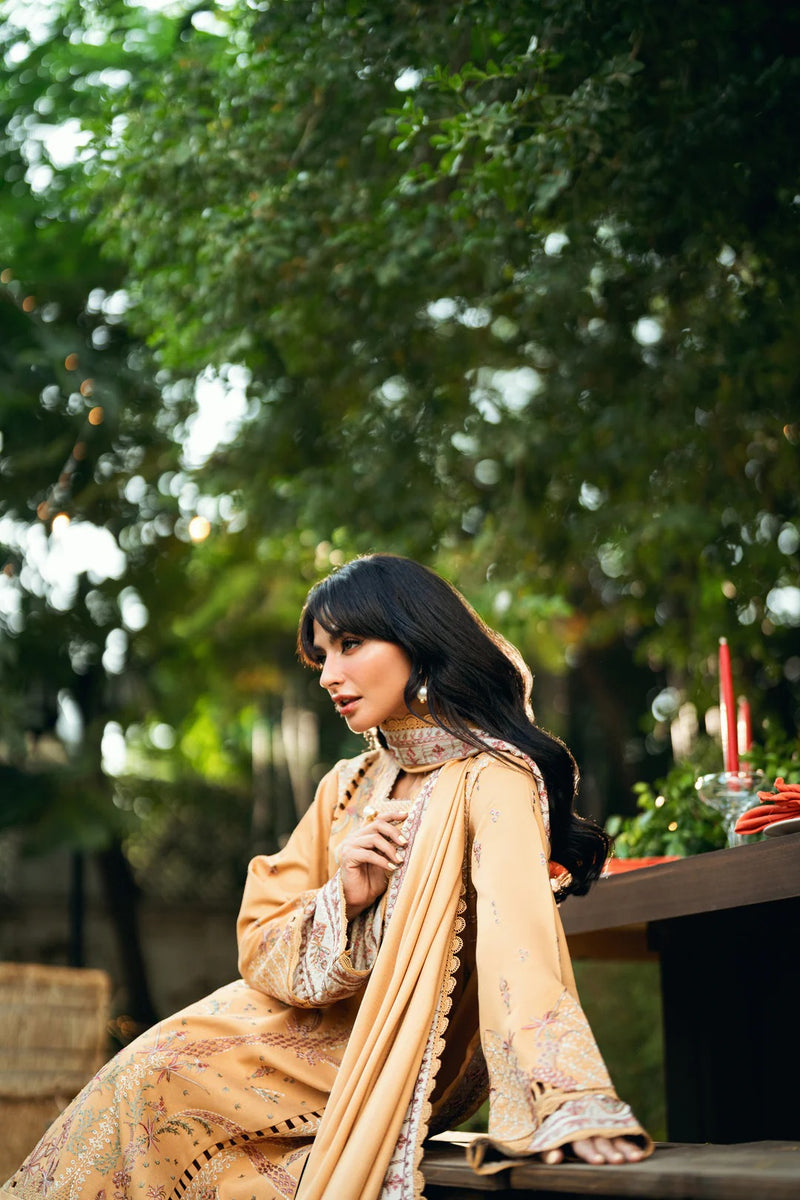 FNS - 5A - Serenity Embroidered & Pure Woolen Shawl - Florent