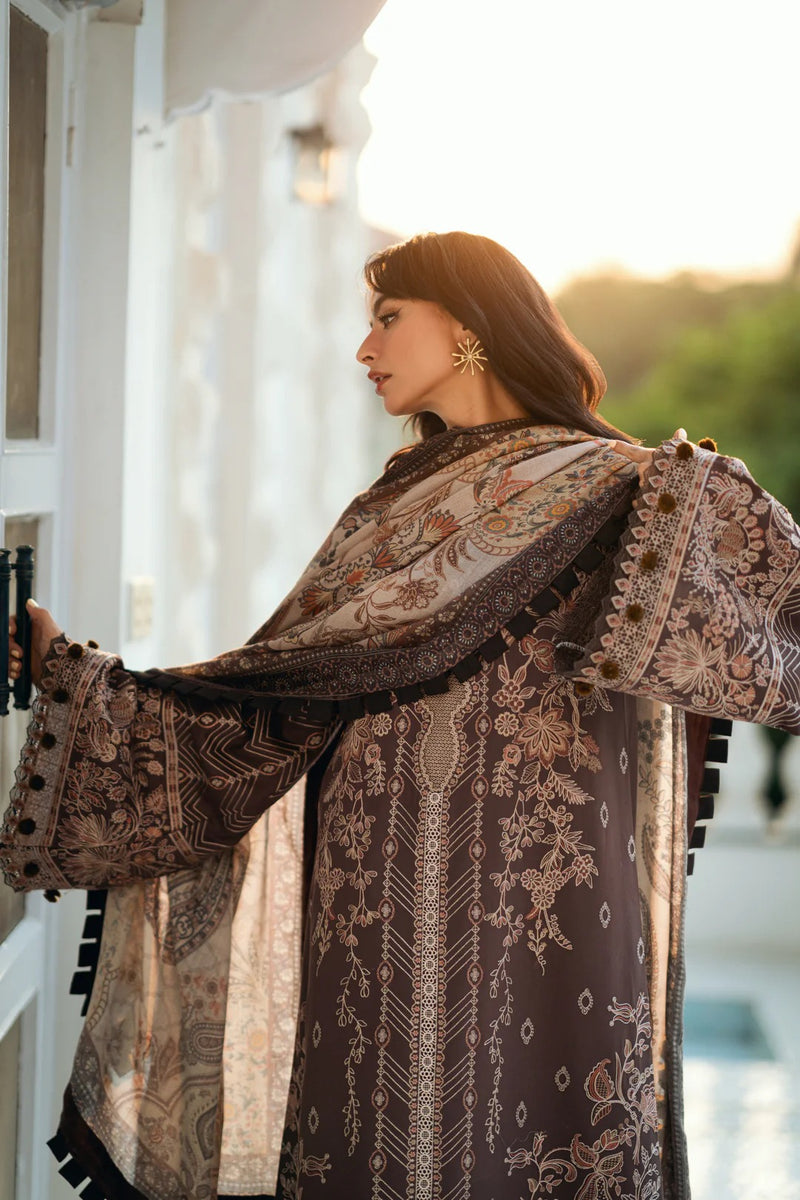 FNS - 3B - Serenity Embroidered & Pure Woolen Shawl - Florent