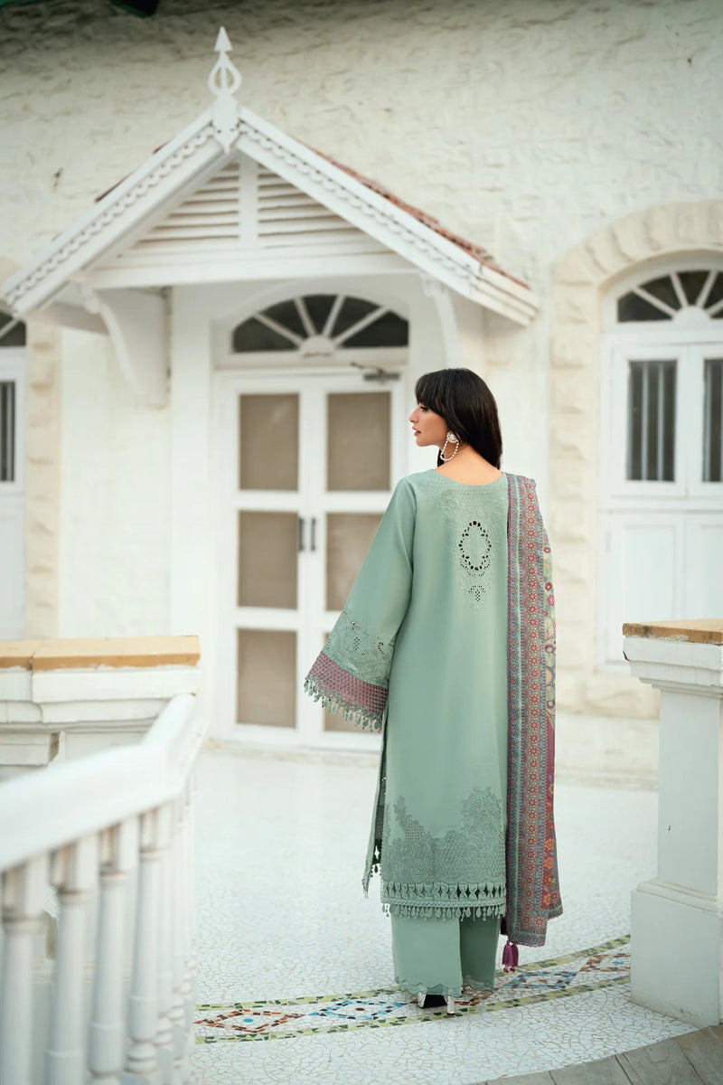 FNS - 8A - Serenity Embroidered & Pure Woolen Shawl - Florent