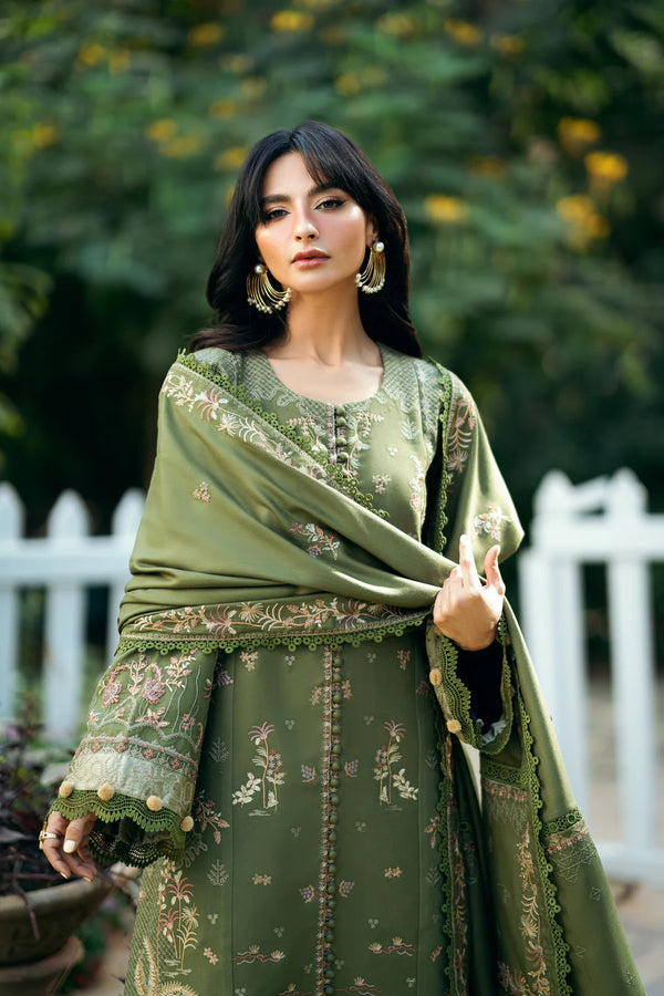 FNS - 1A - Serenity Embroidered & Pure Woolen Shawl - Florent