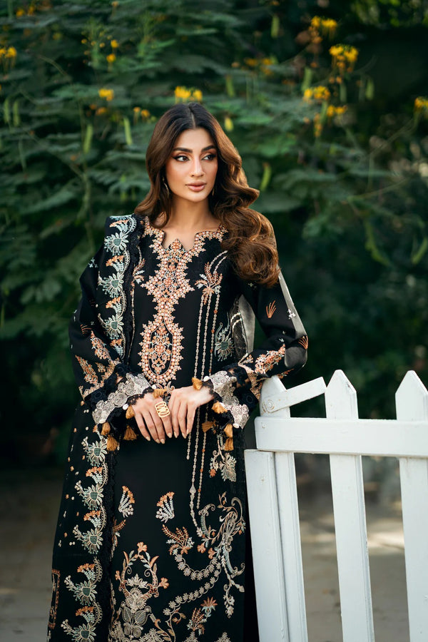 FNS - 2A - Serenity Embroidered & Pure Woolen Shawl - Florent