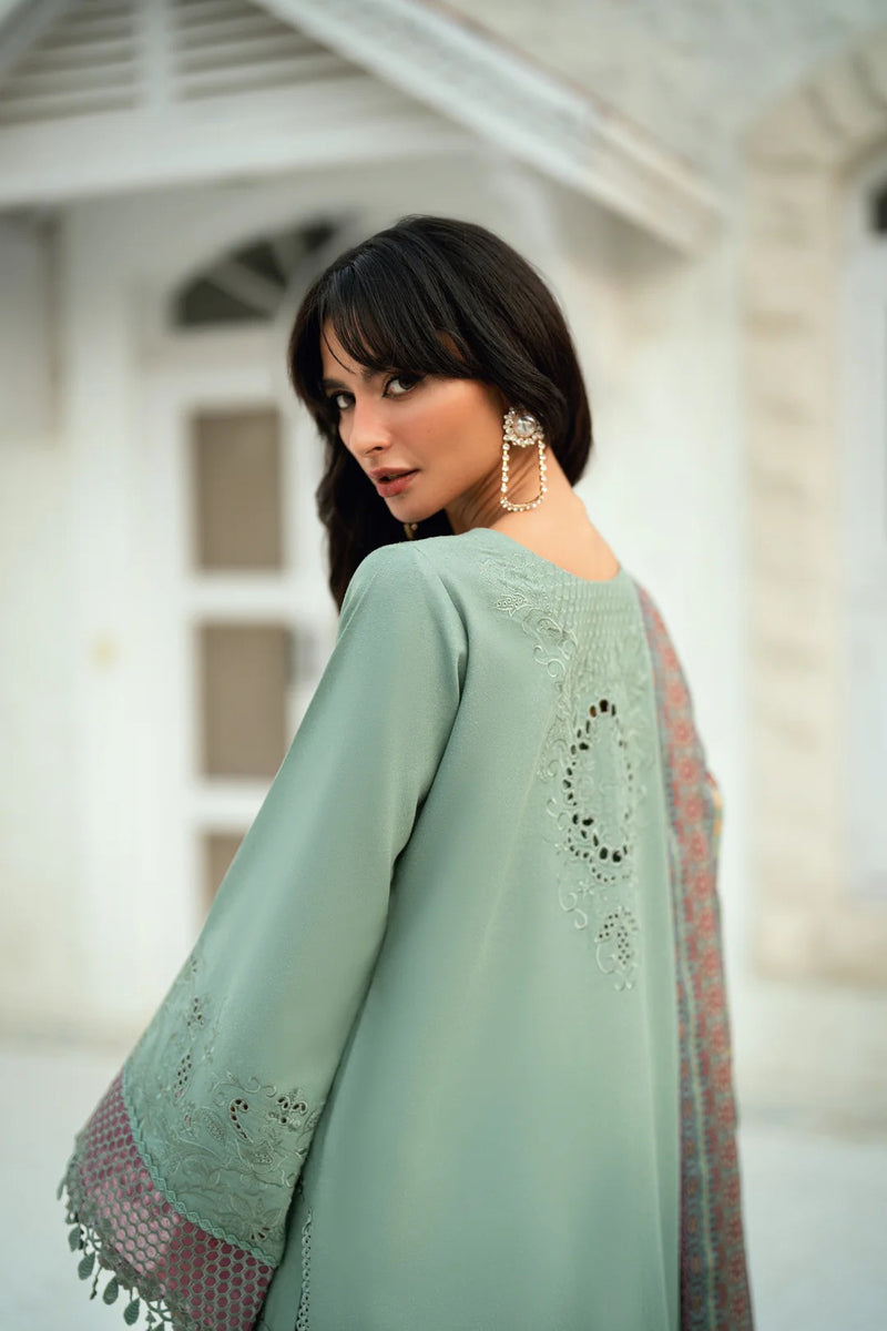 FNS - 8A - Serenity Embroidered & Pure Woolen Shawl - Florent