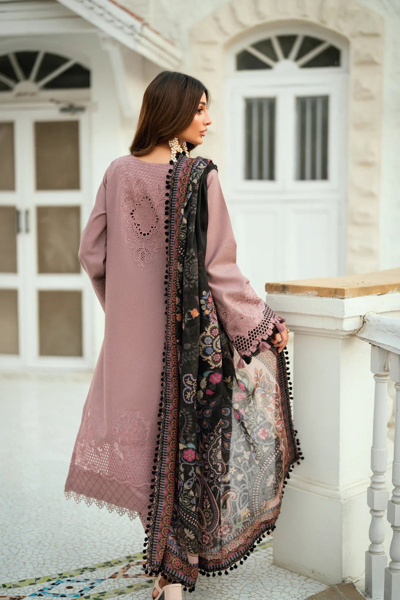 FNS - 8B - Serenity Embroidered & Pure Woolen Shawl - Florent