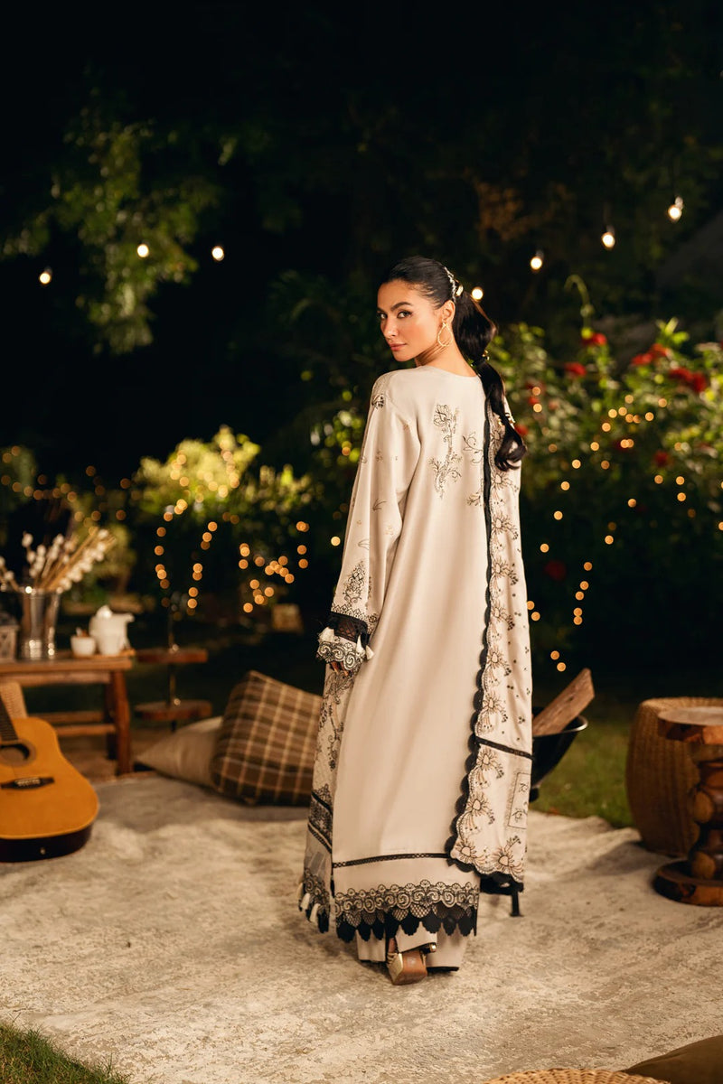 FNS - 2B - Serenity Embroidered & Pure Woolen Shawl - Florent