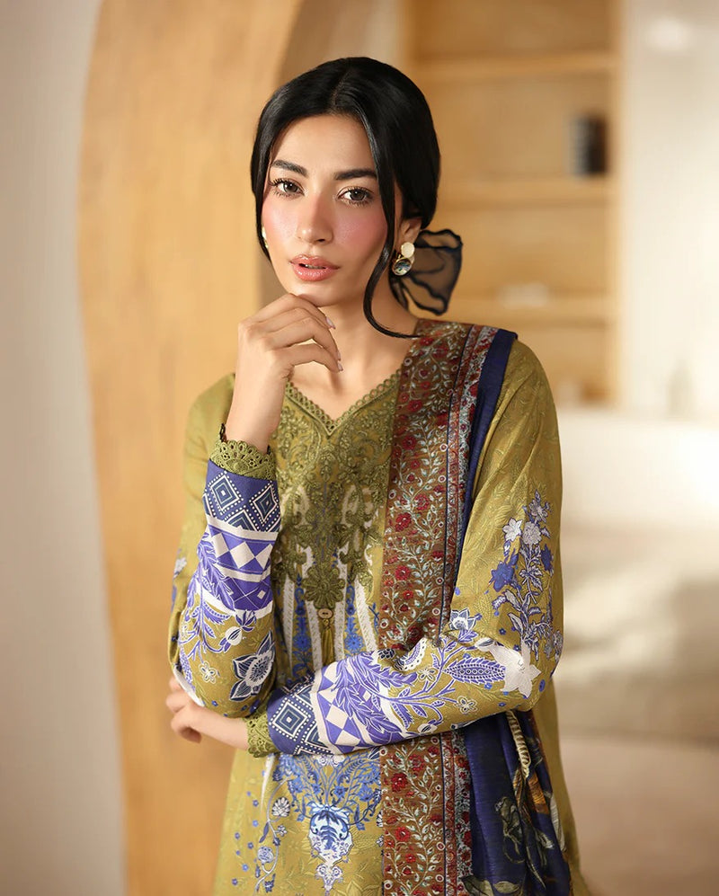 RNZ06B Mirha - Pareesa Printed Cambric - Roheenaz