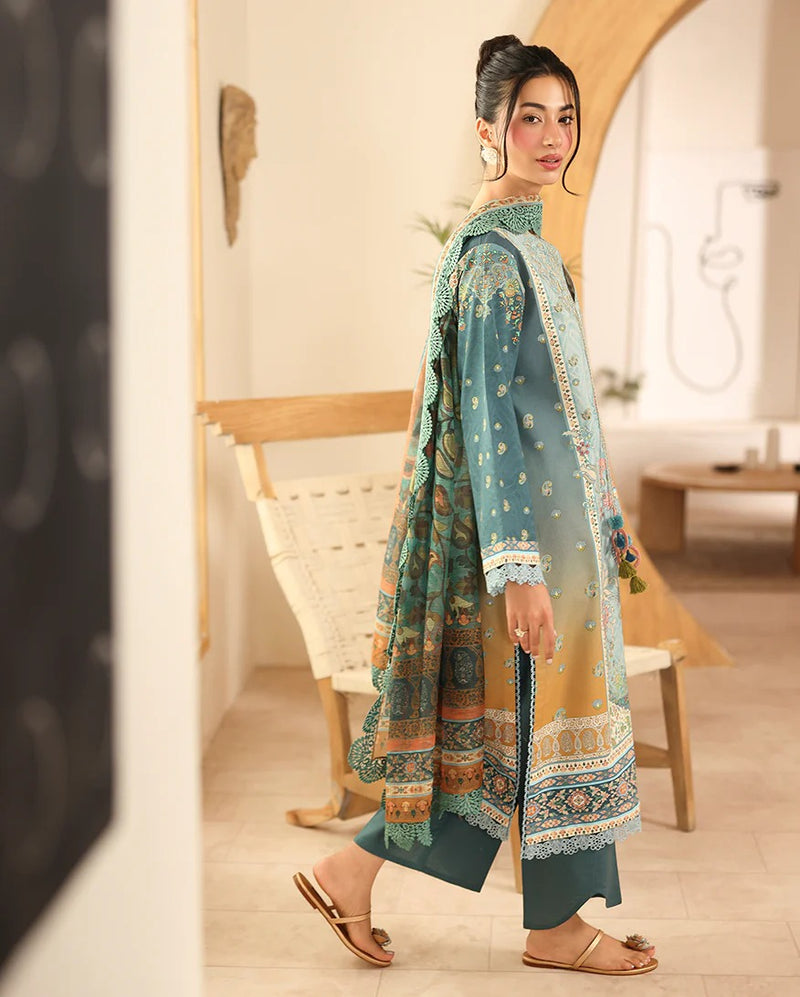 RNZ02B Shafia - Pareesa Printed Cambric - Roheenaz