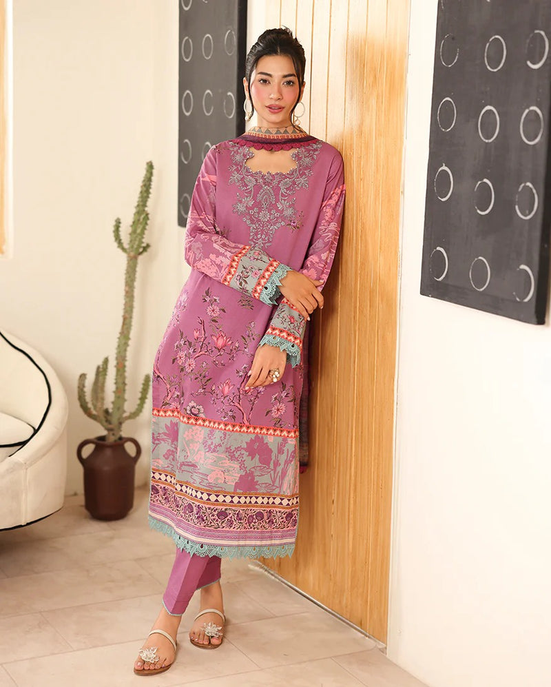 RNZ01B Nabeeha - Pareesa Printed Cambric - Roheenaz
