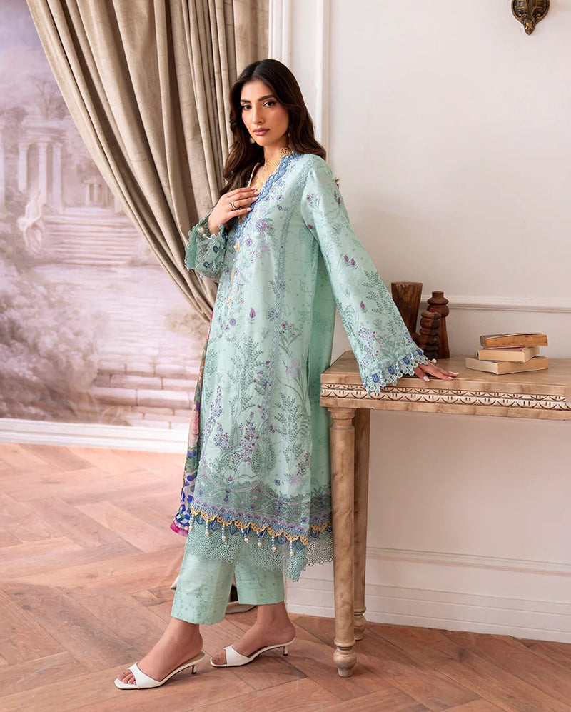 Avira 7A - Aezel Embroidered Cambric - Roheenaz