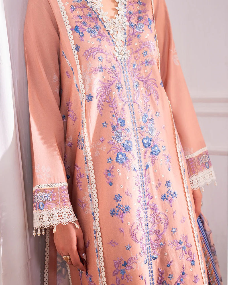 Wareesha 4B - Aezel Embroidered Cambric - Roheenaz