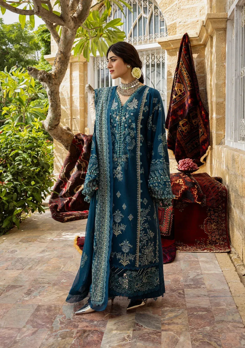 05 - Cyara - Karandi With Embroidered Chiffon - Kahf