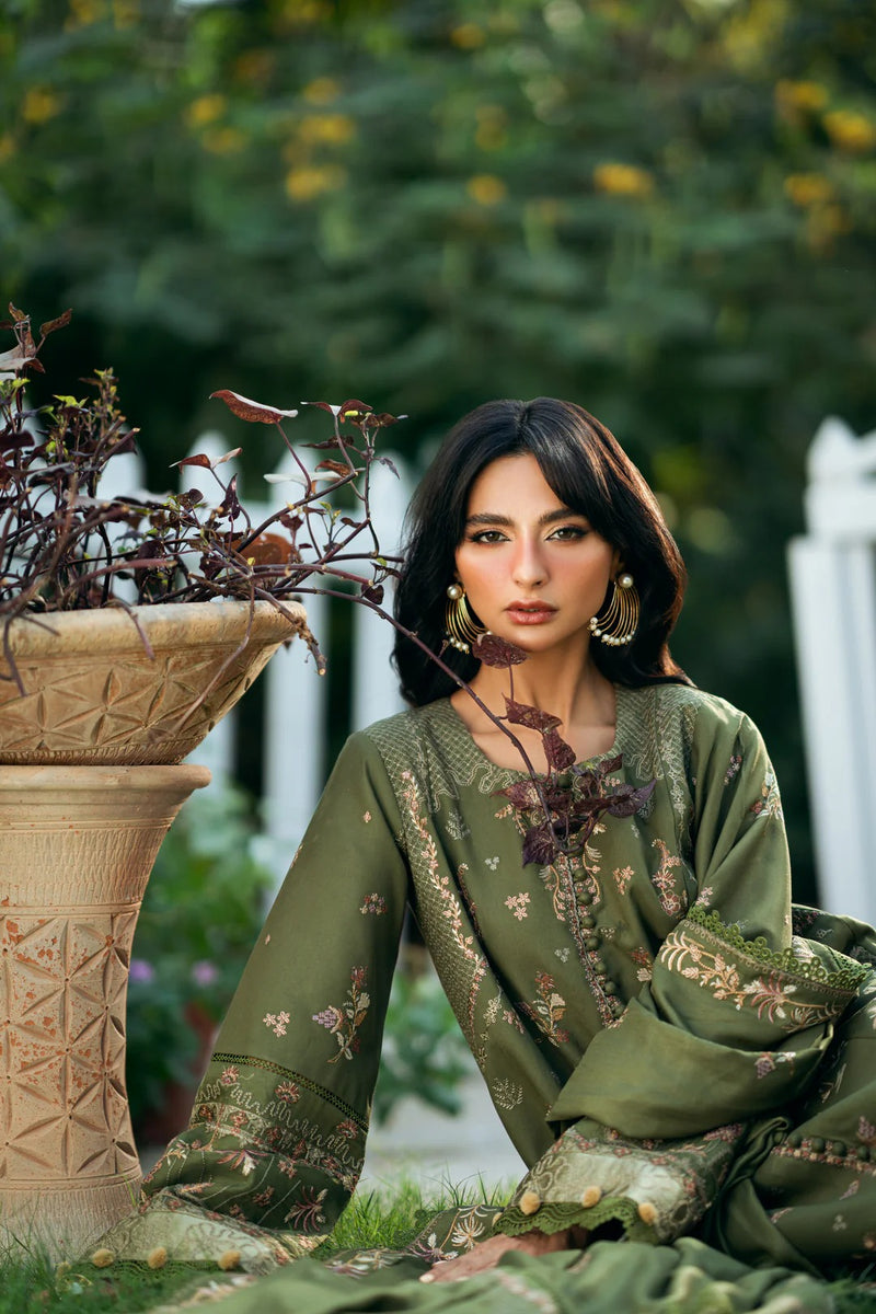 FNS - 1A - Serenity Embroidered & Pure Woolen Shawl - Florent